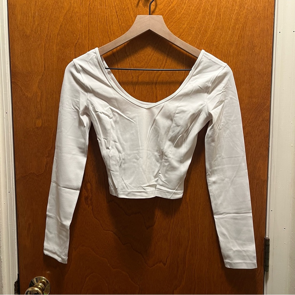 Lululemon White Align Longsleeve Top